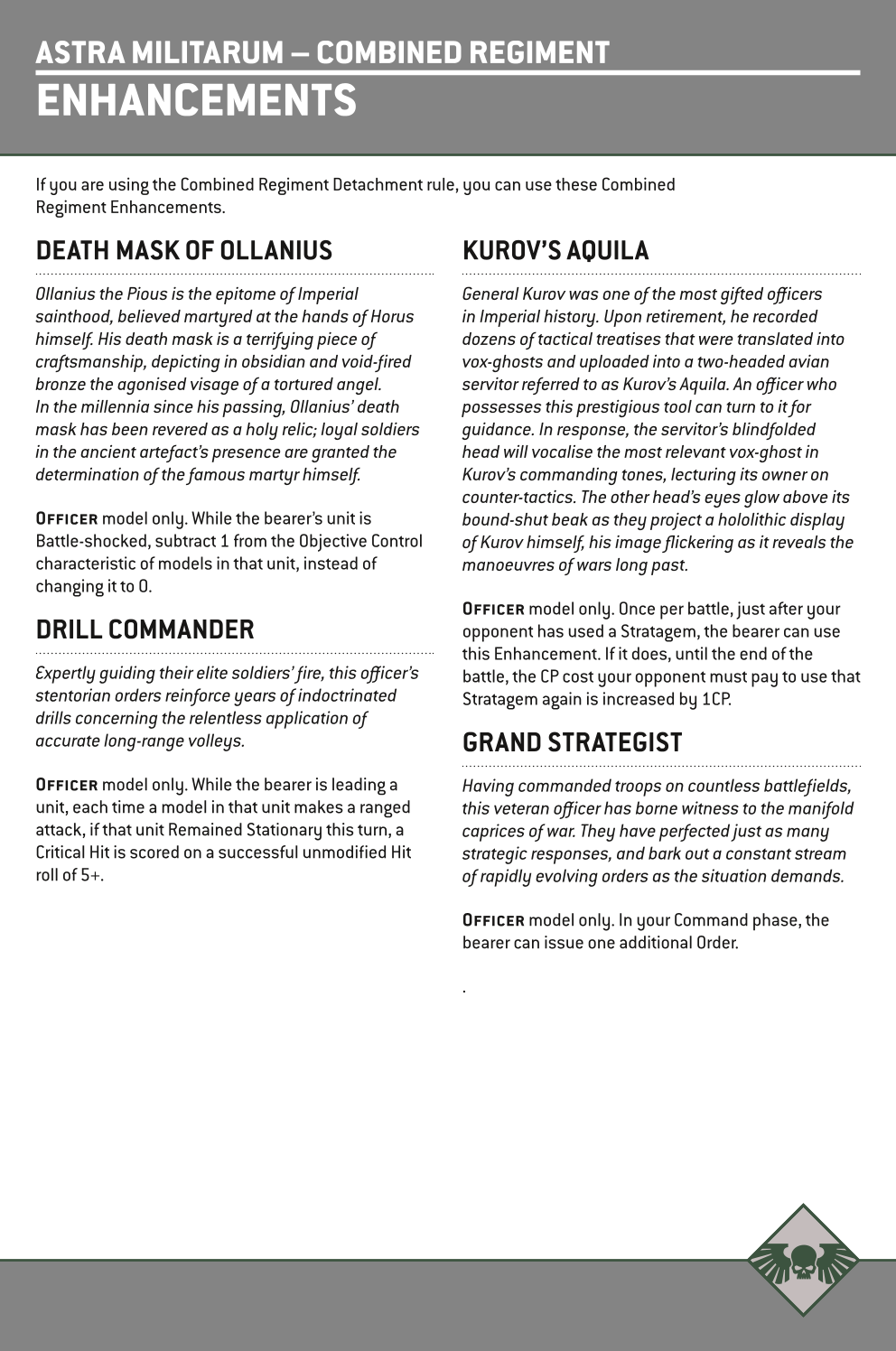 If You Are Using The Combined Regiment Detachment Rule, You Can Use These Combined