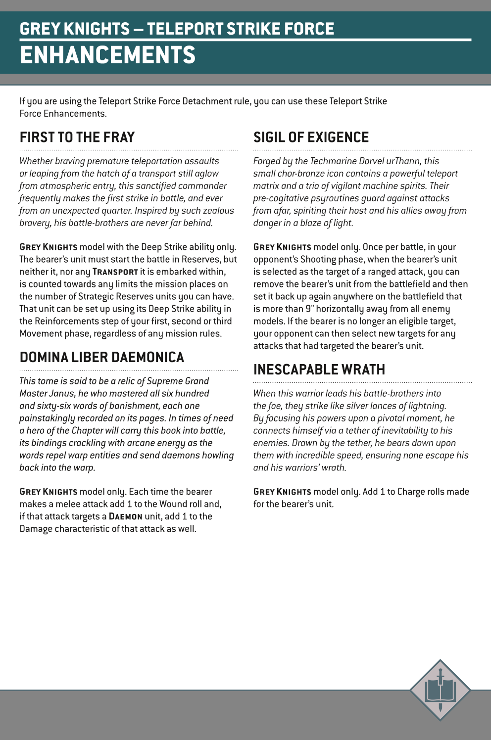 If You Are Using The Teleport Strike Force Detachment Rule, You Can Use These Teleport Strike