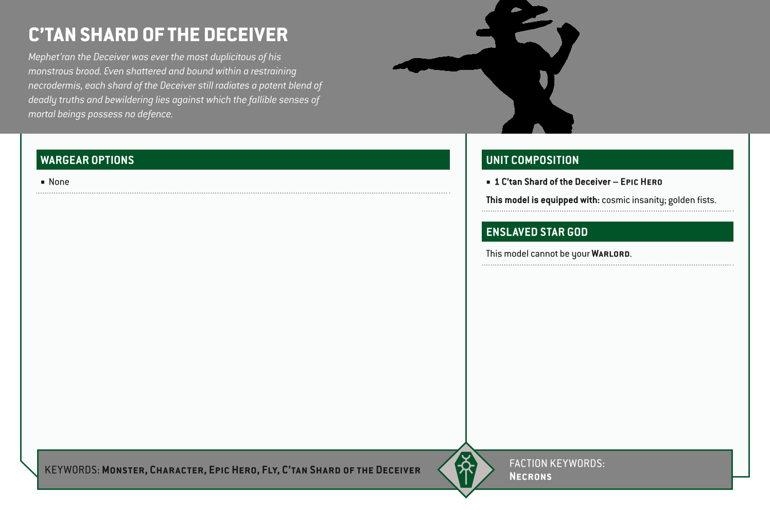 C’tan Shard Of The Deceiver Options