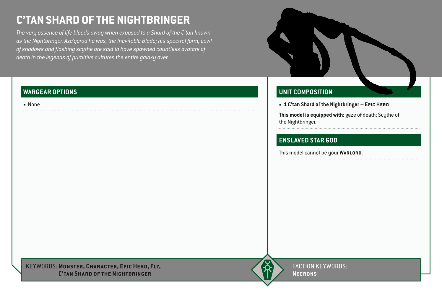 C’tan Shard Of The Nightbringer Options