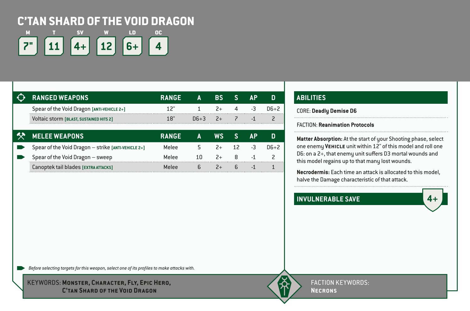 C’tan Shard Of The Void Dragon