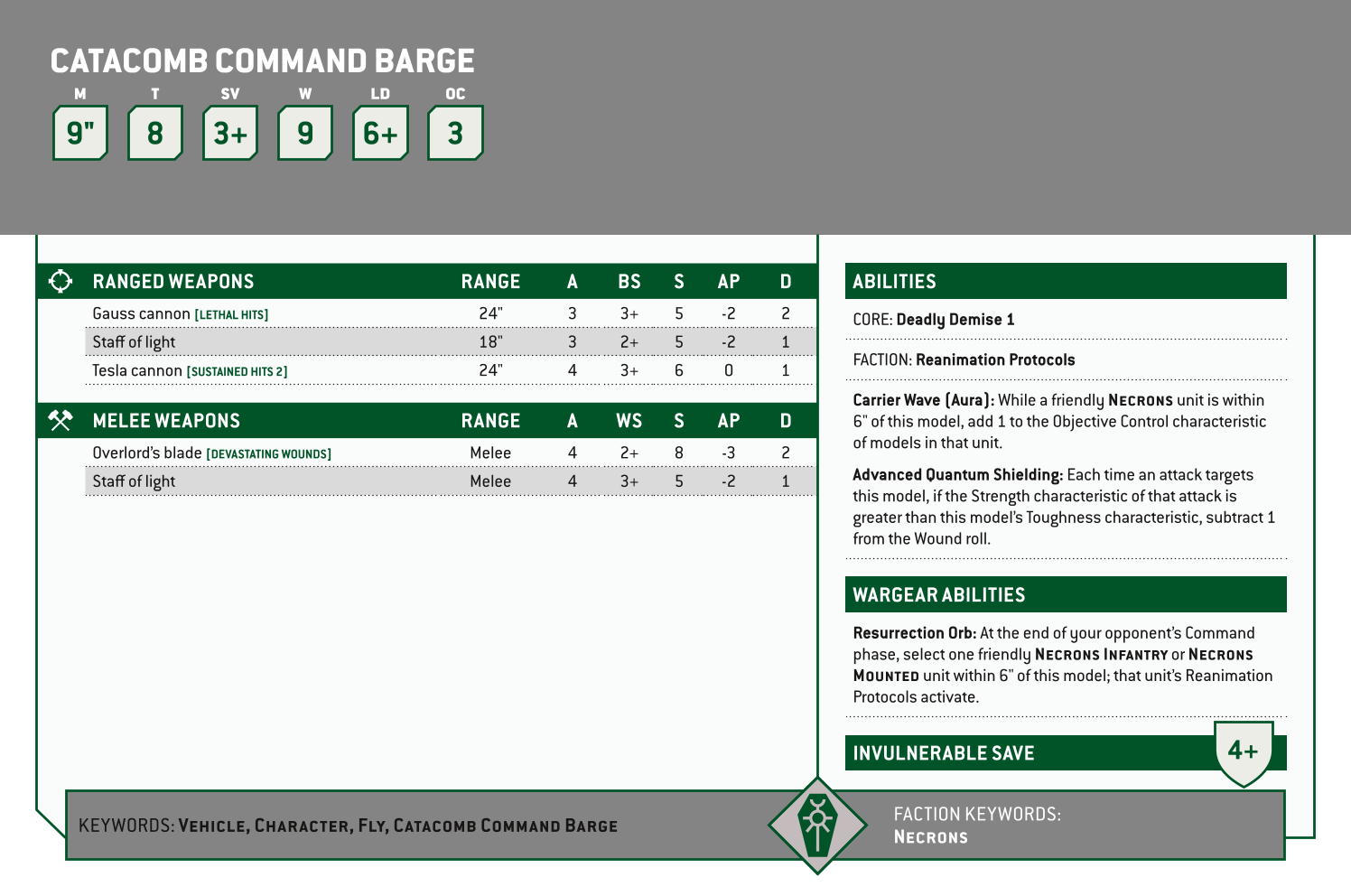 Catacomb Command Barge