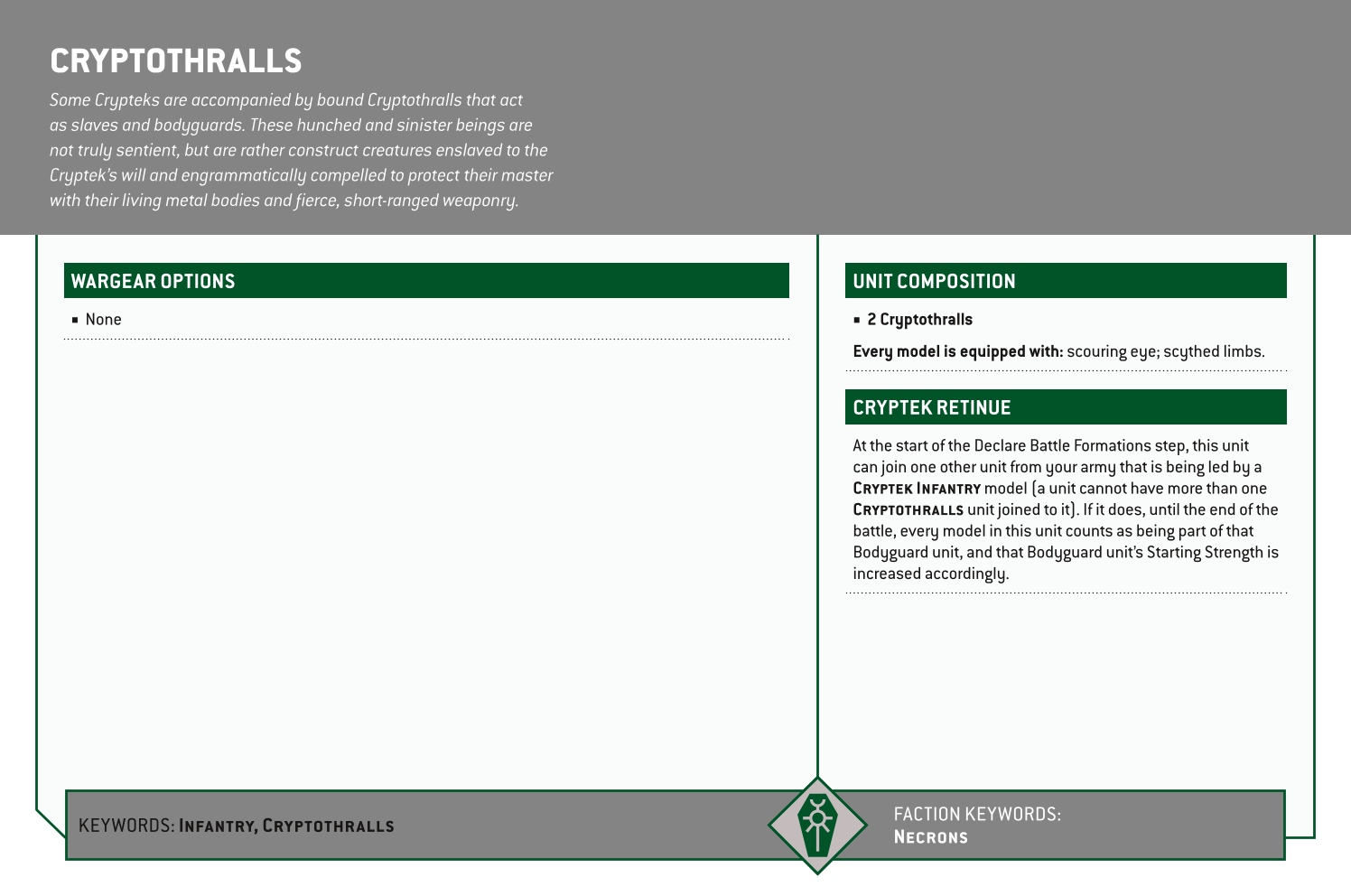 Cryptothralls Options