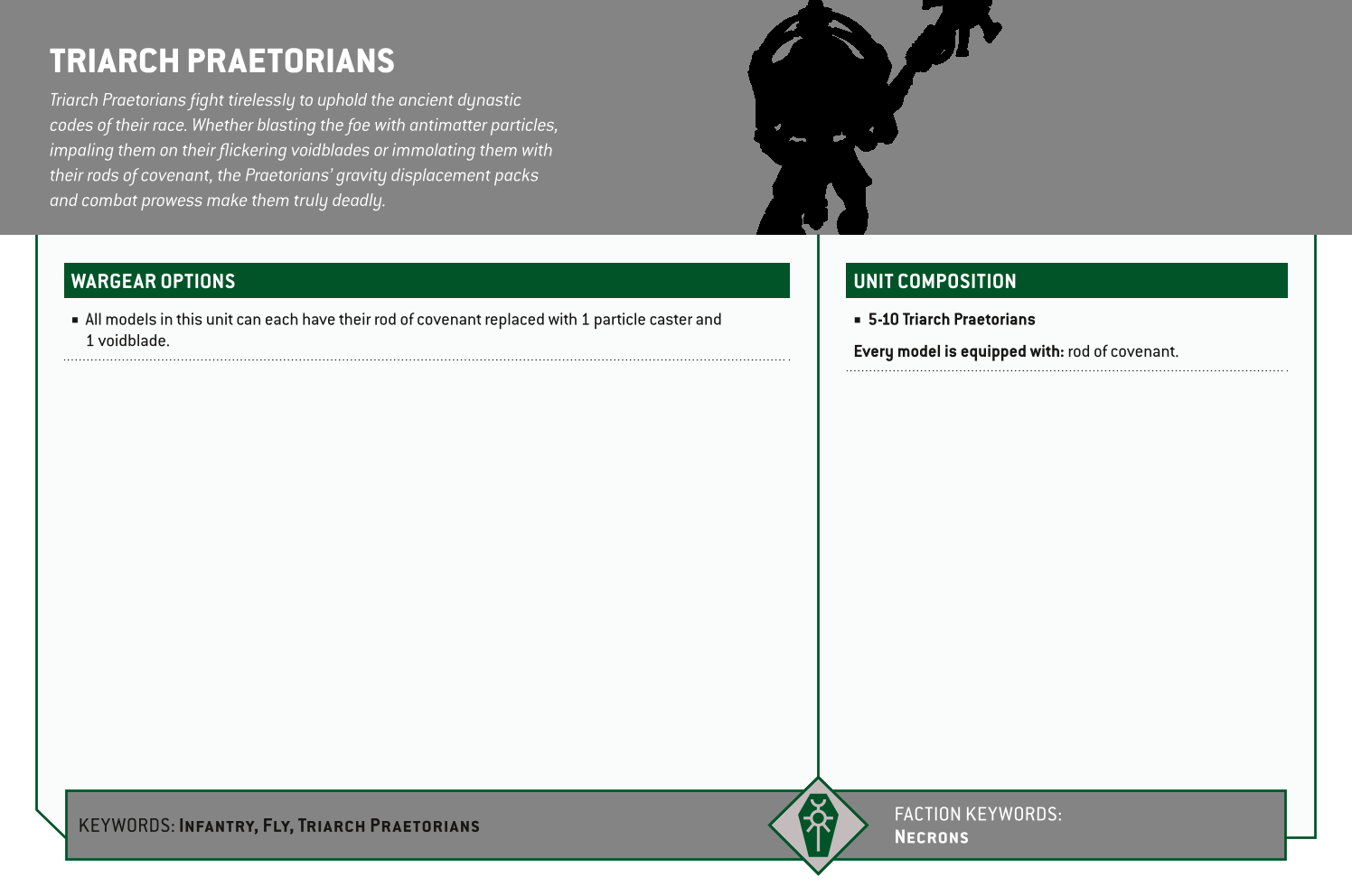 Triarch Praetorians Options